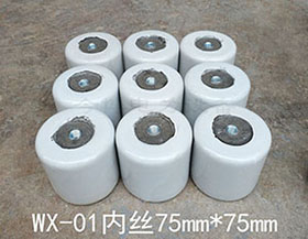 WX-01電車絕緣子（zǐ）尺寸75mm*75mm低壓行車支（zhī）柱絕緣瓷瓶M10~M12內絲